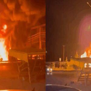 seyir halindeki tir alev topuna dondu goren saskina dondu e27Qz8rM