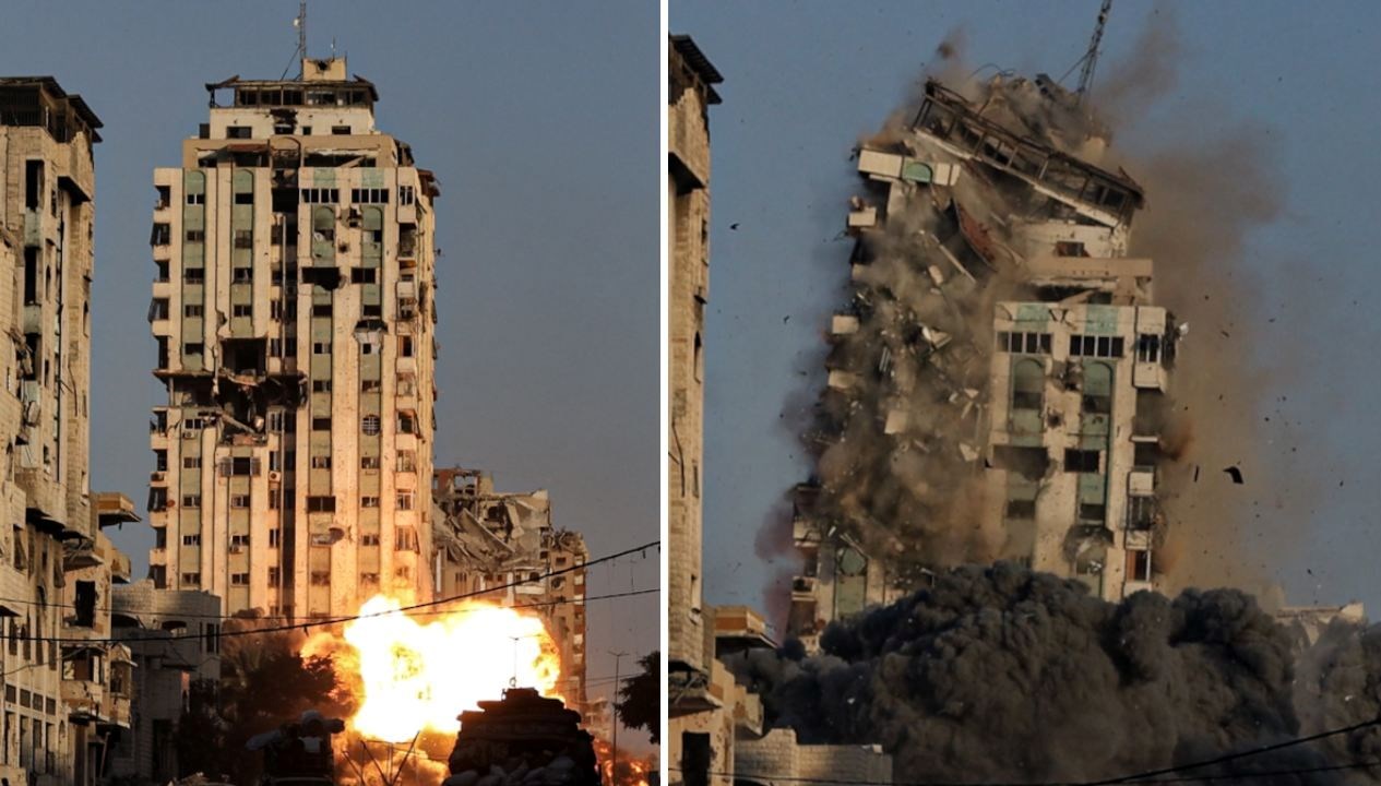 israil gazzede mekke adli cok katli binayi da vurdu SvL1k74g